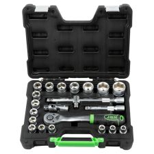 COFFRET D'OUTILS AVEC DOUILLES HEXAGONALES 22 PIÈCES