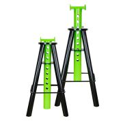 LOT DE 2 CHANDELLES À CRÉMAILLÈRE 10 TONNES (736-1212 MM)