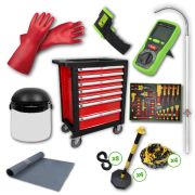 CHARIOT À OUTILS 7 TIROIRS ROUGE SPÉCIAL VDE