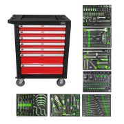 CHARIOT À OUTILS 7 TIROIRS ROUGE SPÉCIAL CAMIONS