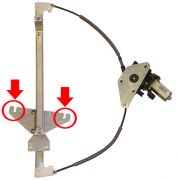 LÈVE-VITRE JEEP GRAND CHEROKEE 2005-2010 FIXATION VERRE AVEC PLATINE / ÉLÉCTRIQUE / AVEC MOTEUR / 2 BROCHES / AVANT GAUCHE