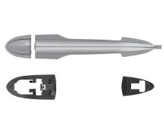 POIGNÉE DE PORTE EXTERIEURE LANCIA YPSILON 2011-2015 CHROMÉE SATIN / AVANT DROITE