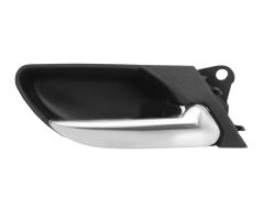 POIGNÉE DE PORTE INTERIEURE BMW SERIE 3 (E46) 1998-2001 AVEC LEVIER CHROMÉE / BASE NOIRE / AVANT DROITE