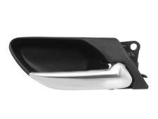 POIGNÉE DE PORTE INTERIEURE BMW SERIE 3 (E46) 1998-2001 AVEC LEVIER CHROMÉE / BASE NOIRE / ARRIÈRE DROITE