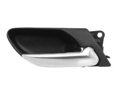 POIGNÉE DE PORTE INTERIEURE BMW SERIE 3 (E46) 1998-2001 AVEC LEVIER CHROMÉE / BASE NOIRE / ARRIÈRE DROITE