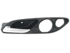 POIGNÉE DE PORTE INTERIEURE BMW SERIE 3 (E46) 1999-2003 COUPE / AVEC LEVIER CHROMÉE / BASE NOIRE / AVANT GAUCHE
