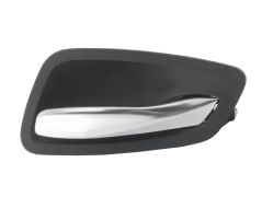 POIGNÉE DE PORTE INTERIEURE BMW SERIE 3 (E92-E93) 2006-2010 COUPE / CABRIO / AVEC LEVIER SATIN / BASE NOIRE / AVANT DROITE
