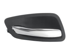 POIGNÉE DE PORTE INTERIEURE BMW SERIE 3 (E92-E93) 2006-2010 COUPE / CABRIO / AVEC LEVIER SATIN / BASE NOIRE / AVANT GAUCHE