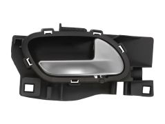 POIGNÉE DE PORTE INTERIEURE CITROEN C4 PICASSO 2006-2010 AVEC LEVIER ARGENT / BASE NOIRE / AVANT DROITE