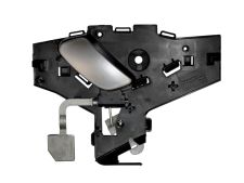 POIGNÉE DE PORTE INTERIEURE CITROEN C5 2000-2005 AVEC LEVIER ARGENT / BASE NOIRE / AVANT DROITE