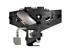 POIGNÉE DE PORTE INTERIEURE CITROEN C5 2000-2005 AVEC LEVIER ARGENT / BASE NOIRE / AVANT DROITE