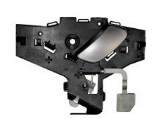 POIGNÉE DE PORTE INTERIEURE CITROEN C5 2000-2005 AVEC LEVIER ARGENT / BASE NOIRE / AVANT GAUCHE