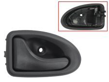 POIGNÉE DE PORTE INTERIEURE NISSAN PRIMASTAR 2001-2007 POUR CÂBLE / NOIRE / AVANT GAUCHE