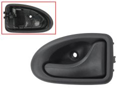 POIGNÉE DE PORTE INTERIEURE RENAULT MEGANE 1996-1999 POUR CÂBLE / NOIRE / ARRIÈRE DROITE