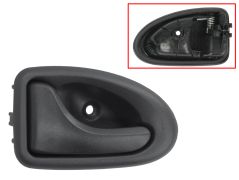 POIGNÉE DE PORTE INTERIEURE RENAULT MEGANE 1996-1999 POUR CÂBLE / NOIRE / ARRIÈRE GAUCHE
