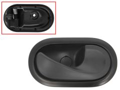 POIGNÉE DE PORTE INTERIEURE DACIA DOKKER 2013-2017 POUR CLIP / AVEC LEVIER NOIRE / BASE NOIRE / AVANT DROITE