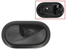 POIGNÉE DE PORTE INTERIEURE DACIA LOGAN 2008-2013 POUR CLIP / AVEC LEVIER NOIRE / BASE NOIRE / AVANT GAUCHE