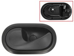 POIGNÉE DE PORTE INTERIEURE DACIA DOKKER 2013-2017 POUR CLIP / AVEC LEVIER NOIRE / BASE NOIRE / AVANT GAUCHE