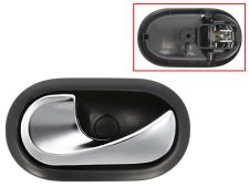 POIGNÉE DE PORTE INTERIEURE RENAULT CLIO 2005-2009 POUR CÂBLE / AVEC LEVIER CHROMÉE / BASE NOIRE / AVANT GAUCHE