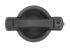 POIGNÉE DE PORTE EXTERIEURE FIAT DOBLO 2001-2006 NOIRE / AVEC TROU BARILLET / LATÉRALE DROITE