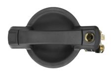 POIGNÉE DE PORTE EXTERIEURE FIAT DOBLO 2001-2006 NOIRE / AVEC TROU BARILLET / 2 PORTES ARRIÈRES