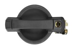 POIGNÉE DE PORTE EXTERIEURE FIAT DOBLO 2001-2006 NOIRE / AVEC TROU BARILLET / 2 PORTES ARRIÈRES