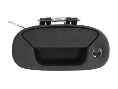 POIGNÉE DE PORTE EXTERIEURE FIAT DOBLO 2001-2006 NOIRE / AVEC TROU BARILLET / 1 PORTE ARRIÈRE