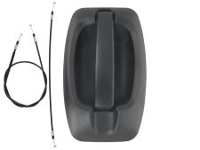 POIGNÉE DE PORTE EXTERIEURE OPEL MOVANO 2021-> NOIRE / AVEC CABLE / LATÉRALE GAUCHE