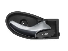 POIGNÉE DE PORTE INTERIEURE FORD FOCUS 1999-2001 AVEC LEVIER CHROMÉE / BASE NOIRE / AVANT DROITE