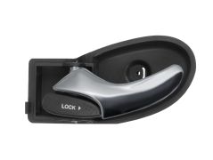 POIGNÉE DE PORTE INTERIEURE FORD FOCUS 1999-2001 AVEC LEVIER CHROMÉE / BASE NOIRE / AVANT GAUCHE