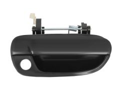 POIGNÉE DE PORTE EXTERIEURE HYUNDAI ACCENT 2003-2007 NOIRE LISSE / AVEC TROU BARILLET / AVANT DROITE