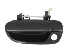 POIGNÉE DE PORTE EXTERIEURE HYUNDAI ACCENT 2003-2007 NOIRE LISSE / AVEC TROU BARILLET / AVANT GAUCHE
