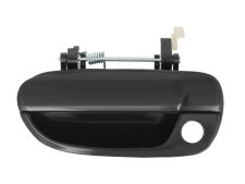 POIGNÉE DE PORTE EXTERIEURE HYUNDAI ACCENT 2000-2003 NOIRE LISSE / AVEC TROU BARILLET / AVANT GAUCHE
