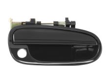 POIGNÉE DE PORTE EXTERIEURE HYUNDAI MATRIX 2006-2009 NOIRE LISSE / AVEC TROU BARILLET / AVANT DROITE