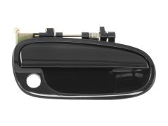 POIGNÉE DE PORTE EXTERIEURE HYUNDAI MATRIX 2001-2006 NOIRE LISSE / AVEC TROU BARILLET / AVANT DROITE