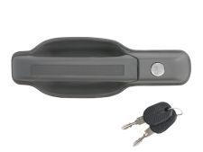 POIGNÉE DE PORTE EXTERIEURE IVECO DAILY 1990-1999 GRISE / AVEC BARILLETS / AVANT GAUCHE