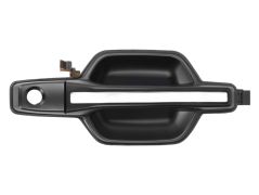 POIGNÉE DE PORTE EXTERIEURE MITSUBISHI PAJERO 2000-2003 NOIRE / AVEC TROU BARILLET / AVANT DROITE