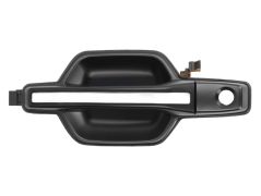 POIGNÉE DE PORTE EXTERIEURE MITSUBISHI PAJERO 2000-2003 NOIRE / AVEC TROU BARILLET / AVANT GAUCHE