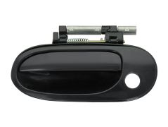 POIGNÉE DE PORTE EXTERIEURE NISSAN ALMERA 2000-2003 NOIRE LISSE / AVEC TROU BARILLET / AVANT GAUCHE