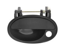 POIGNÉE DE PORTE EXTERIEURE OPEL COMBO 2000-2012 NOIRE / AVEC TROU BARILLET / AVANT GAUCHE
