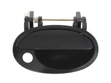 POIGNÉE DE PORTE EXTERIEURE OPEL COMBO 2000-2012 NOIRE LISSE / AVEC TROU BARILLET / AVANT DROITE