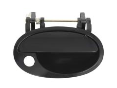 POIGNÉE DE PORTE EXTERIEURE OPEL MERIVA 2003-2006 NOIRE LISSE / AVEC TROU BARILLET / AVANT DROITE