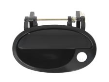 POIGNÉE DE PORTE EXTERIEURE OPEL COMBO 2000-2012 NOIRE LISSE / AVEC TROU BARILLET / AVANT GAUCHE