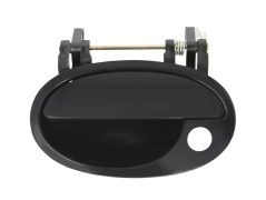 POIGNÉE DE PORTE EXTERIEURE OPEL MERIVA 2003-2006 NOIRE LISSE / AVEC TROU BARILLET / AVANT GAUCHE