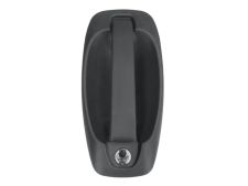 POIGNÉE DE PORTE EXTERIEURE FIAT QUBO 2008-2016 NOIRE / AVEC TROU BARILLET / AVANT GAUCHE