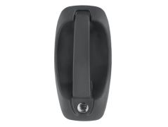 POIGNÉE DE PORTE EXTERIEURE FIAT FIORINO 2007-2016 NOIRE / AVEC TROU BARILLET / 2 PORTES ARRIÈRES