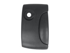 POIGNÉE DE PORTE EXTERIEURE NISSAN KUBISTAR 2003-2008 NOIRE / AVEC TROU BARILLET / LATÉRALE DROITE