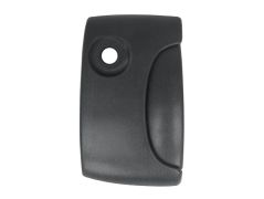 POIGNÉE DE PORTE EXTERIEURE NISSAN KUBISTAR 2003-2008 NOIRE / AVEC TROU BARILLET / LATÉRALE DROITE