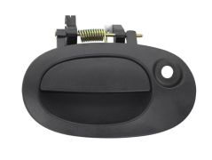 POIGNÉE DE PORTE EXTERIEURE NISSAN KUBISTAR 2003-2008 NOIRE / AVEC TROU BARILLET / PORTE ARRIÈRE