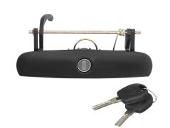 POIGNÉE DE PORTE EXTERIEURE VOLKSWAGEN POLO 2001-2005 NOIRE / AVEC BARILLET / PORTE ARRIÈRE